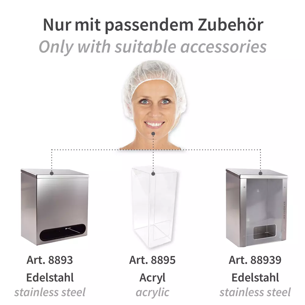 HygoNorm 12609S, PP Bouffant Caps, Light, image 9