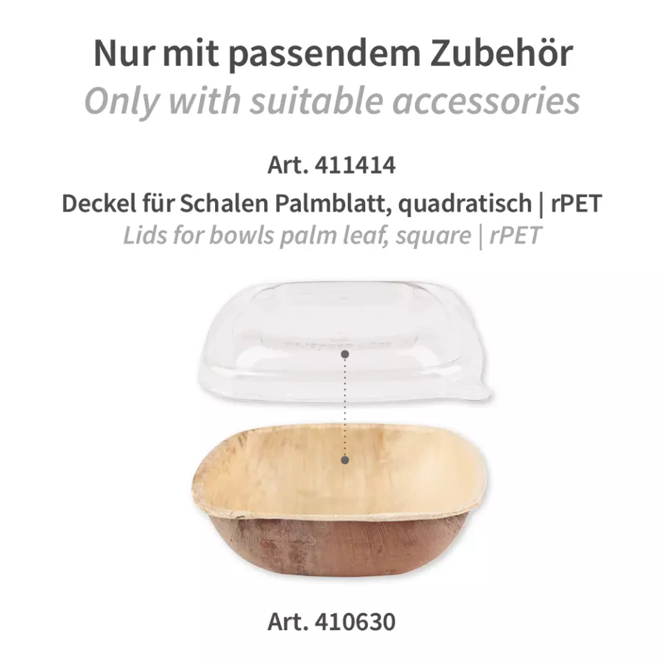 NATUREStar 410628, Bio-Palmblatt-Schalen, 400 ml, 145 x 145 mm, Quadratisch, image 10, gallery thumbnail