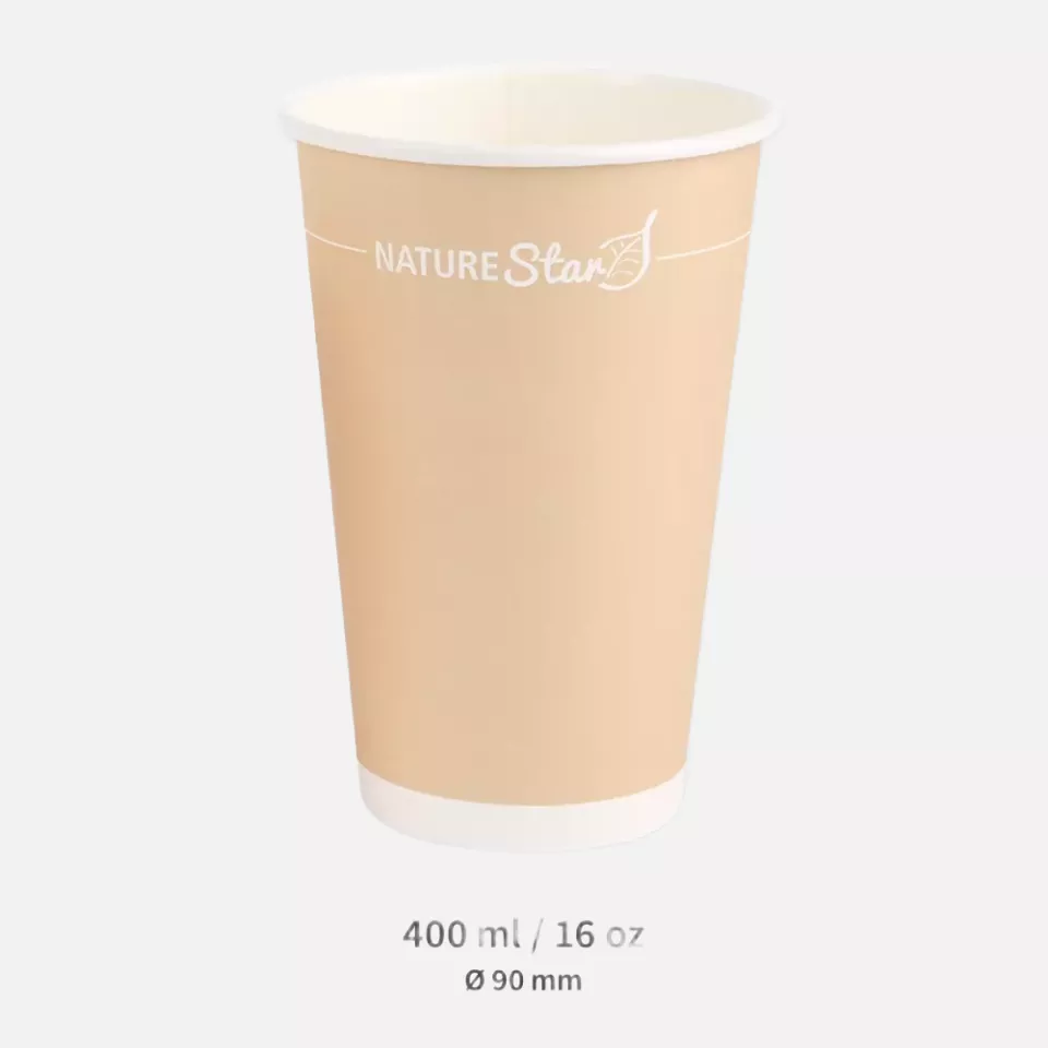 NATUREStar 403163, Organic Paperboard Coffee Cups, 400 ml / 16 oz, ø 90 mm, image 1, gallery thumbnail