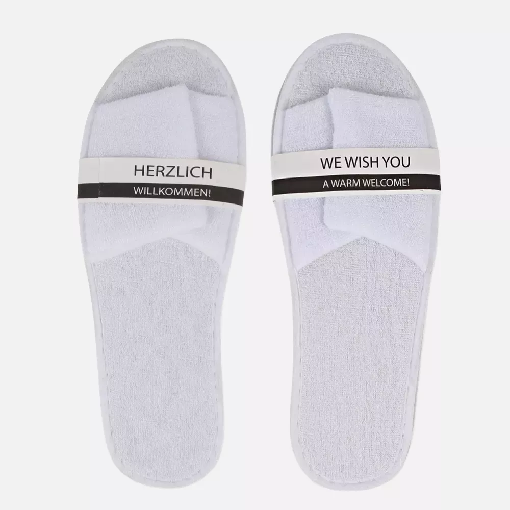 HygoNorm 55511, Classic Slippers, Open, White, Polyester, image 4