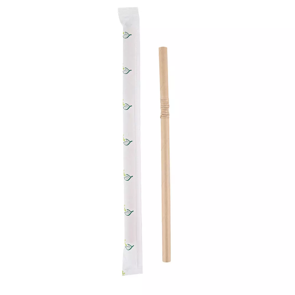 NATUREStar 421022, Flex Organic Paper Straws, FSC®-mix, ø 8 mm x 197 mm, Brown, image 1