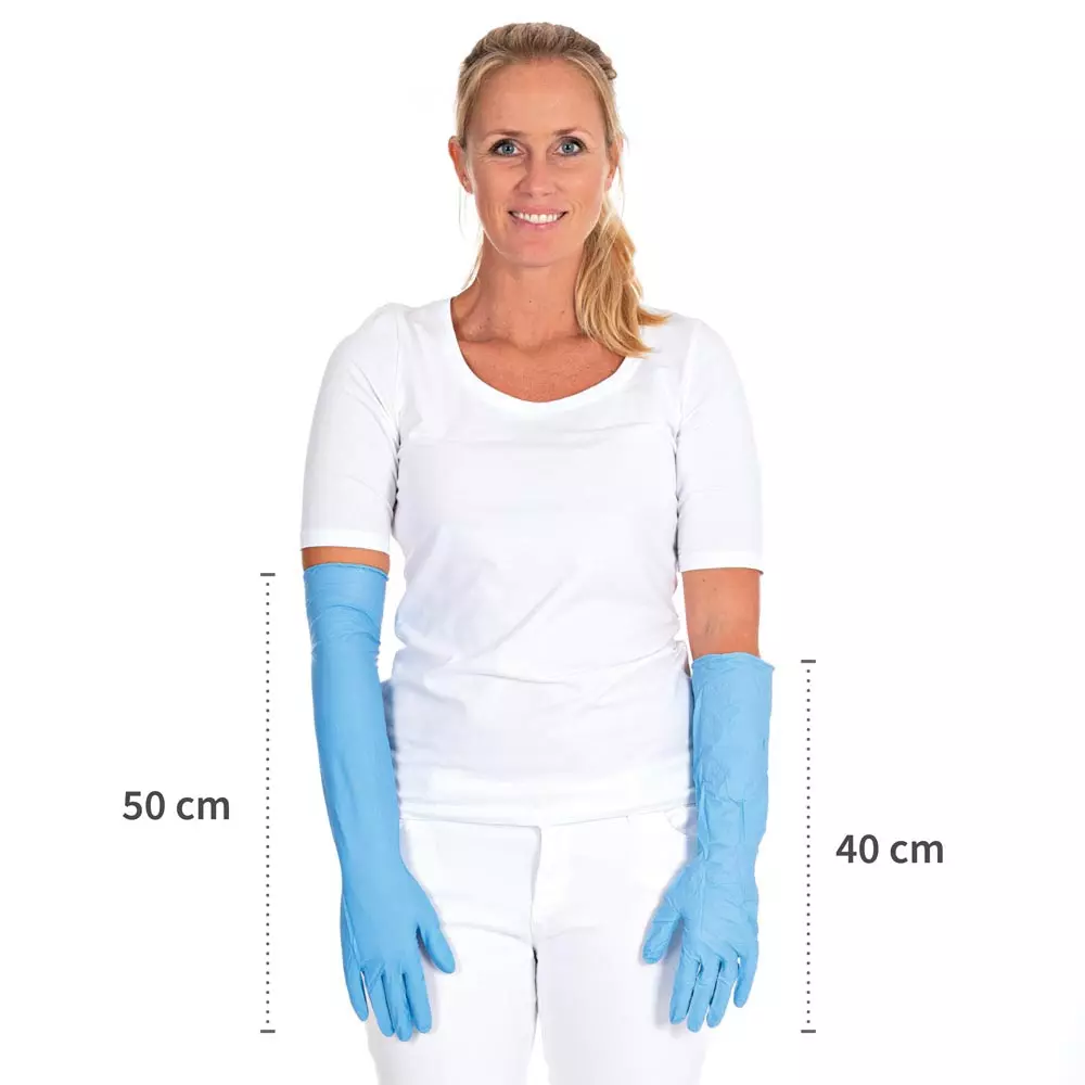 HygoStar 270032, Extra Safe Superlong Nitrile Gloves, Powder-free, image 6