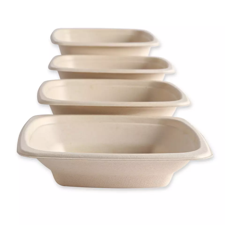 NATUREStar 411745, Organic Bagasse Trays, 180 x 40 mm, 470 ml, image 2, gallery thumbnail