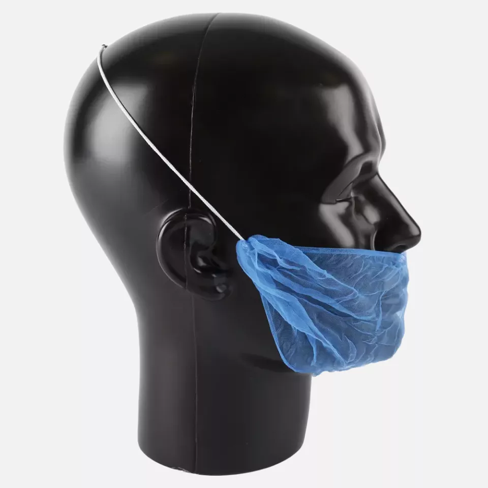 HygoStar 292166, Micromesh Detectable Nylon Beard Cover, Blue, image 3, gallery thumbnail