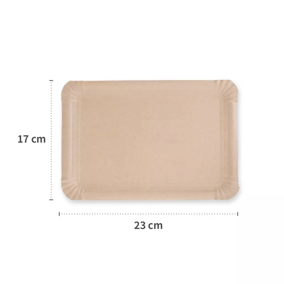 Franz Mensch 415135, Kraft Paper Plates, Organic, FSC®-mix, 170 x 230 mm, image 2, gallery thumbnail