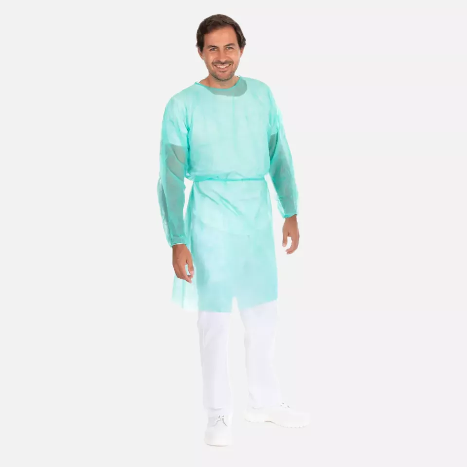 HygoNorm 277509, Eco PP Gowns with Elastic Wrist Bands, image 3, gallery thumbnail