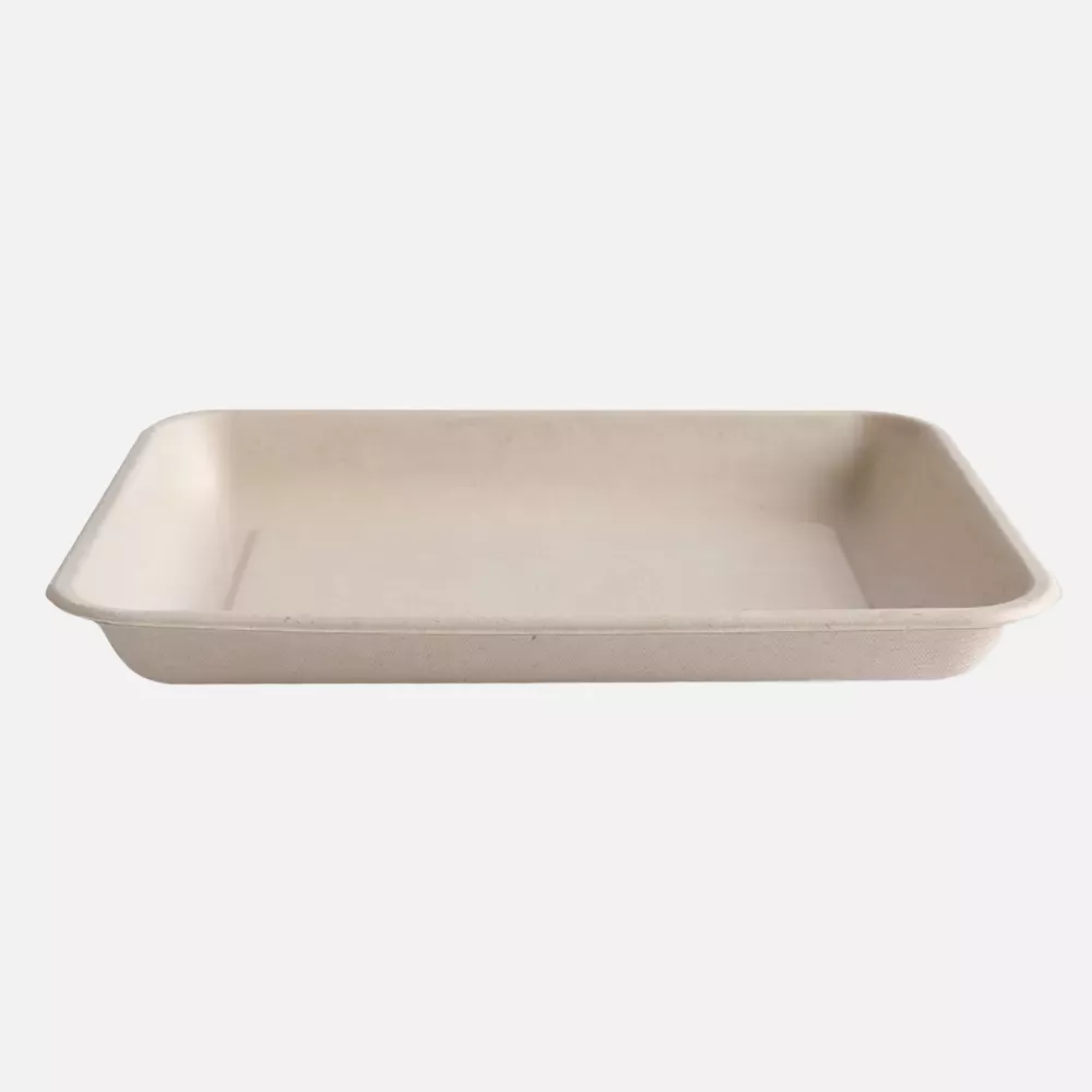 NATUREStar 411655, Organic Bagasse Foodtrays, 225 x 165 x 25 mm, Natural, image 2