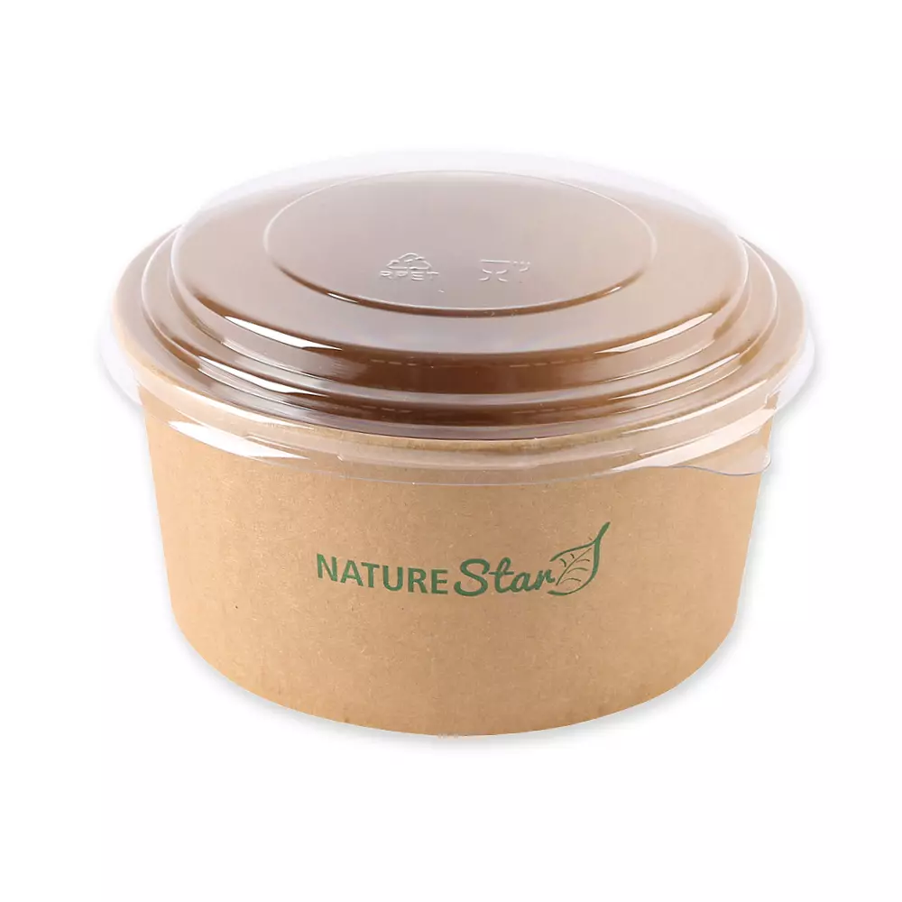 NATUREStar 417100, Caesar Organic Kraft Paper/PE Salad Bowls, 1000 ml, Ø 150 mm, FSC®-mix, image 6