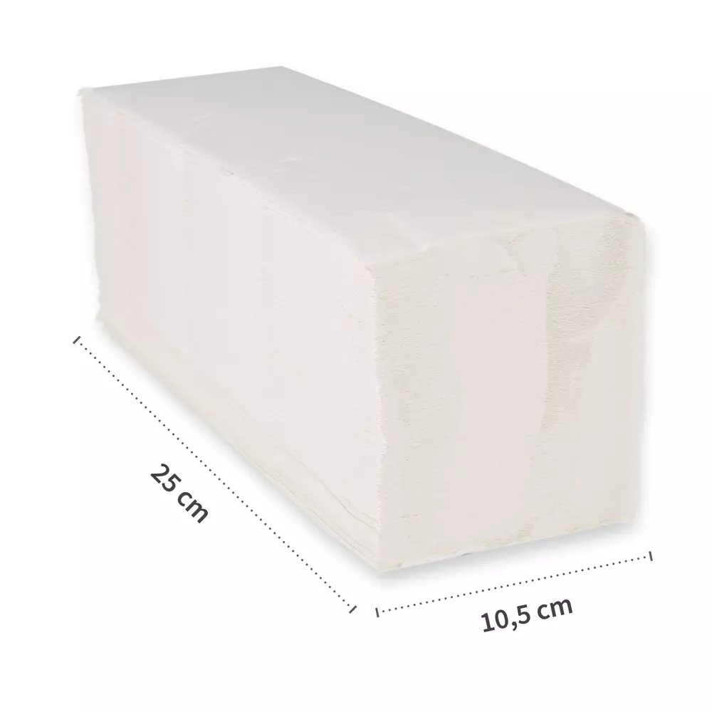 HygoClean 30403, Paper Hand Towels, 2-ply, V/ZZ-fold, Bright White, image 2