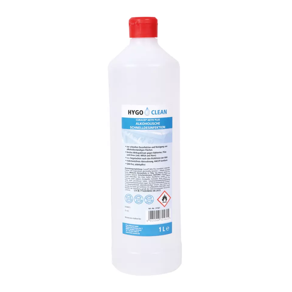 HygoClean 31561, Quick Alcoholic Disinfectant, 1l