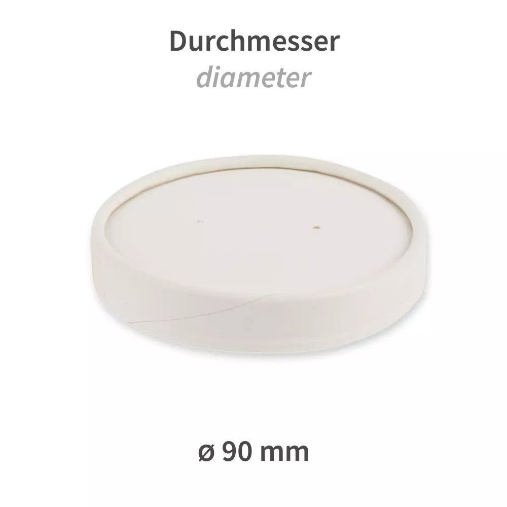 NATUREStar 418211, Bio-Karton Suppenbecher-Deckel, ø 90 mm, image 2