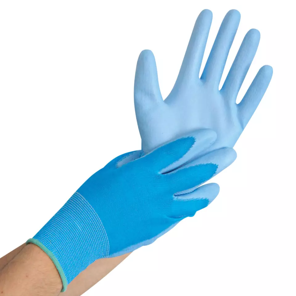 HygoStar 33352, Ultra Flex Hand Fine Knit Gloves, PU Coating