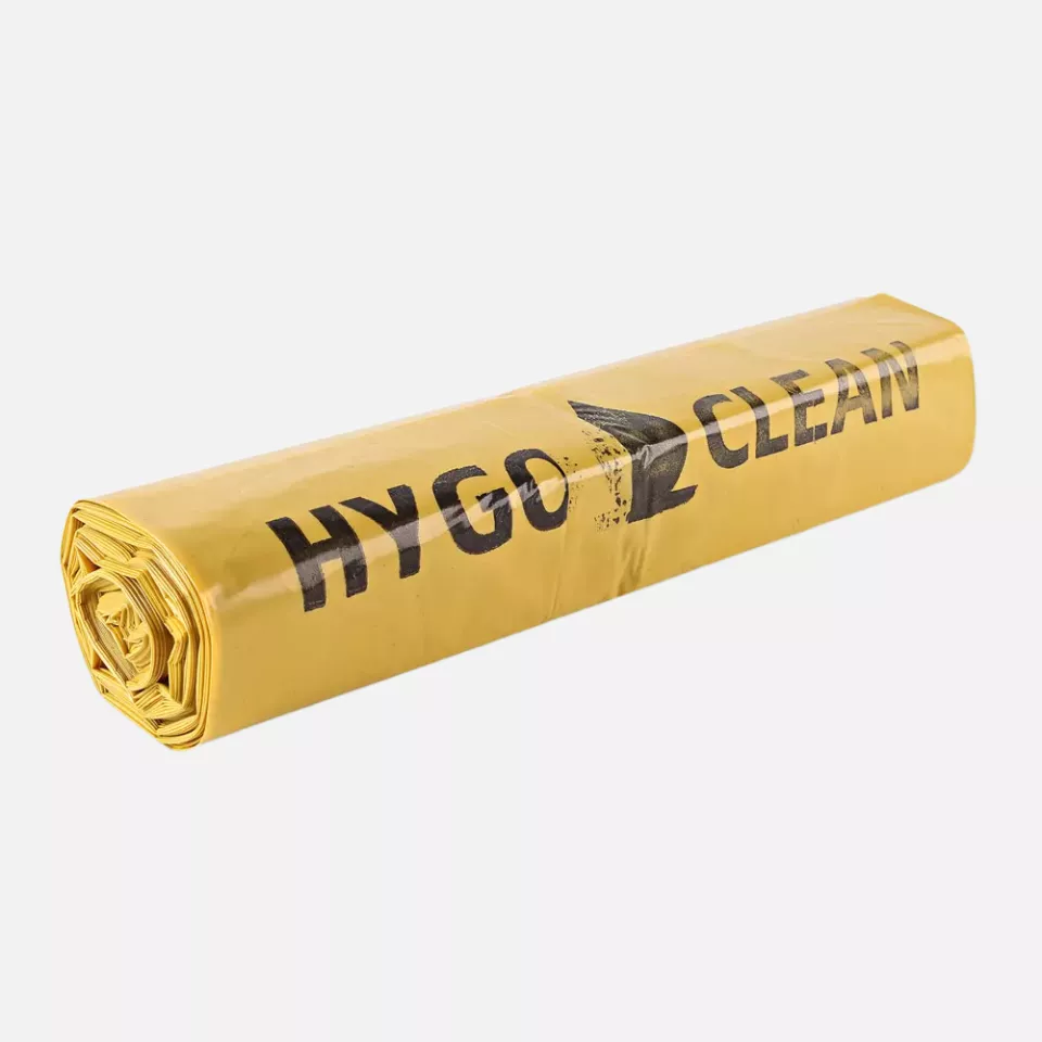 HygoClean 32558, Light LDPE Waste Bags, 120 l, Yellow, Roll, image 1, gallery thumbnail