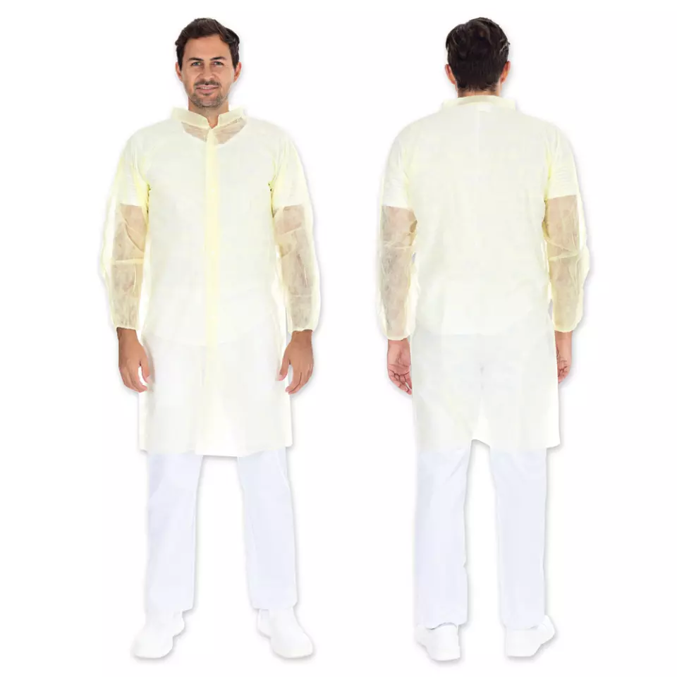 HygoNorm 27407, PP Visitor Gowns, Light, Push Buttons XL, image 5, gallery thumbnail