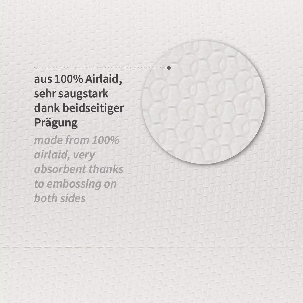 HygoClean 317440, Premium Airlaid Wiping Cloths, Roll, White, image 2