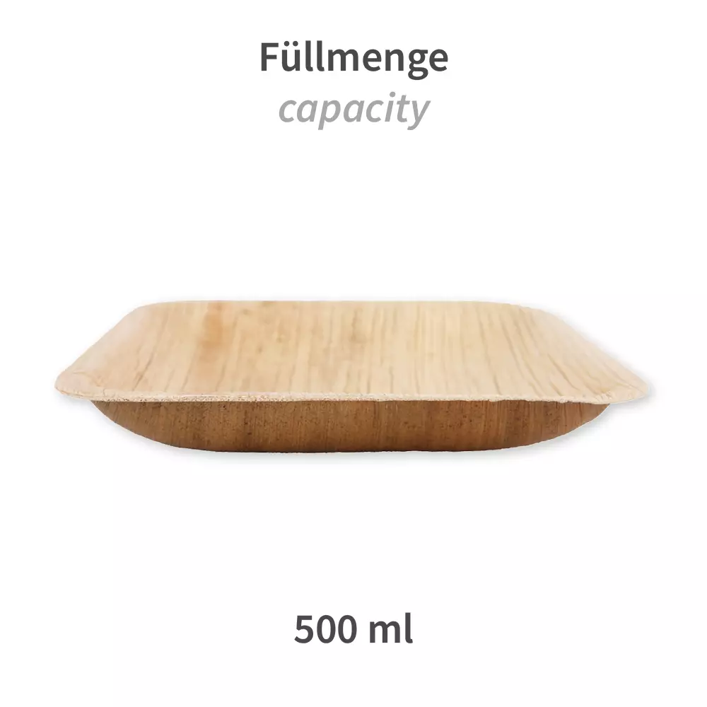 NATUREStar 410629, Bio Quadratische Palmblatt-Suppenteller, 500 ml, 200 x mm, image 4