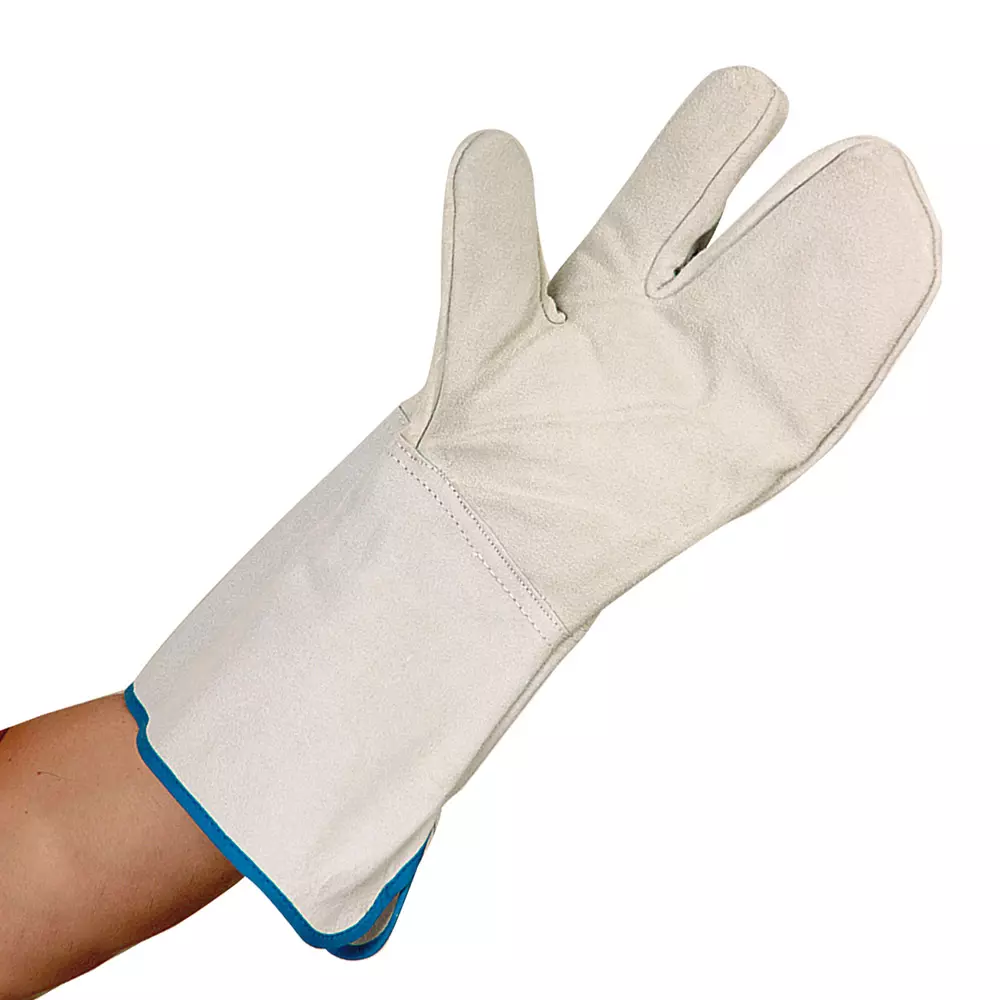 HygoStar 33180, Coolman Leather Oven Gloves, 36 cm, Grey