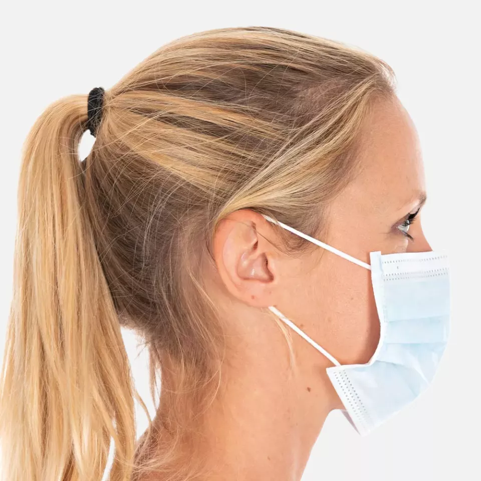 HygoStar 291761, IIR 3-Ply PP Face Masks, Blue, image 4, gallery thumbnail