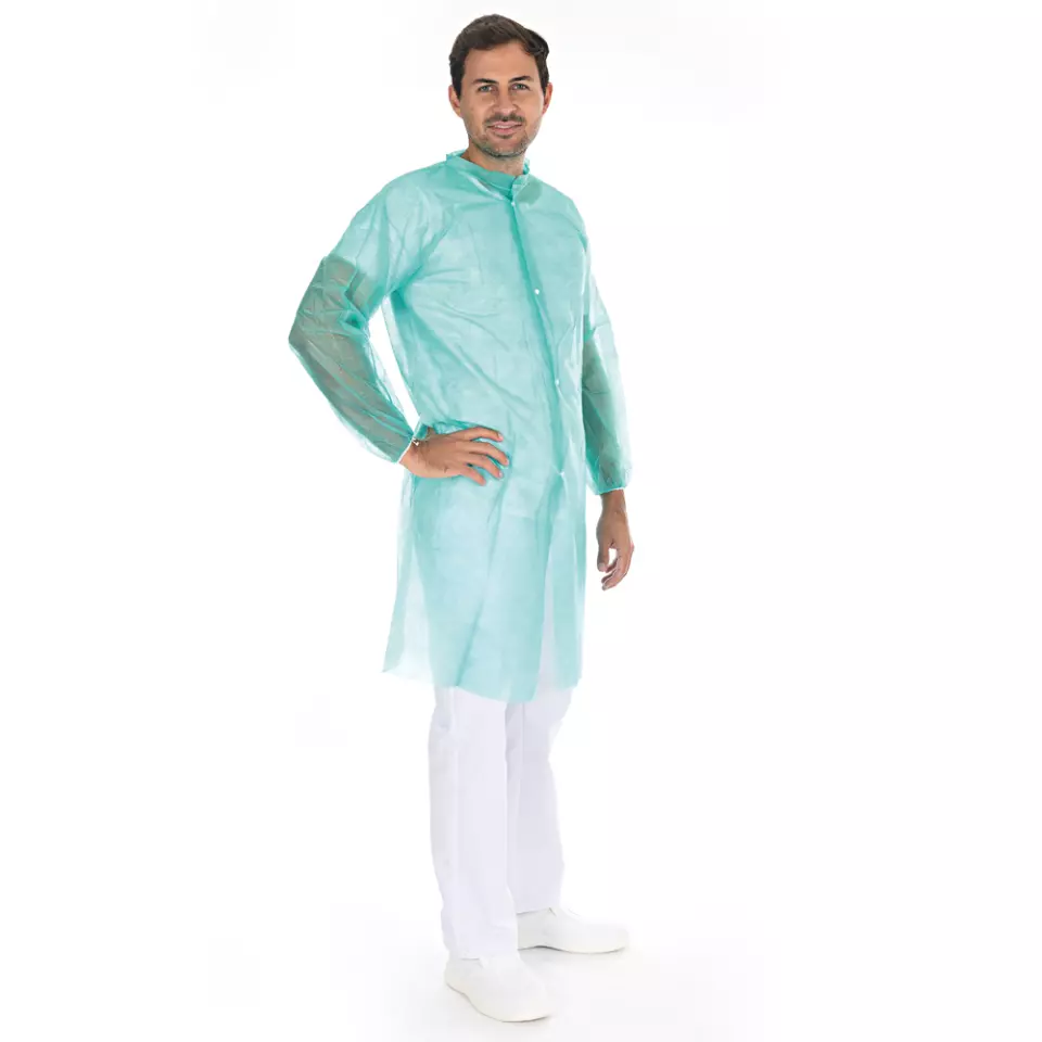 HygoNorm 27407, PP Visitor Gowns, Light, Push Buttons XL, image 9, gallery thumbnail