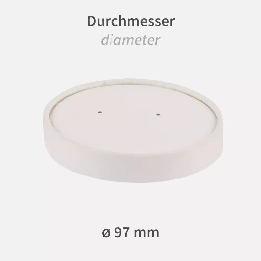 NATUREStar 418210, Organic Paperboard Lids for Soup Cups, ø 97 mm, image 2