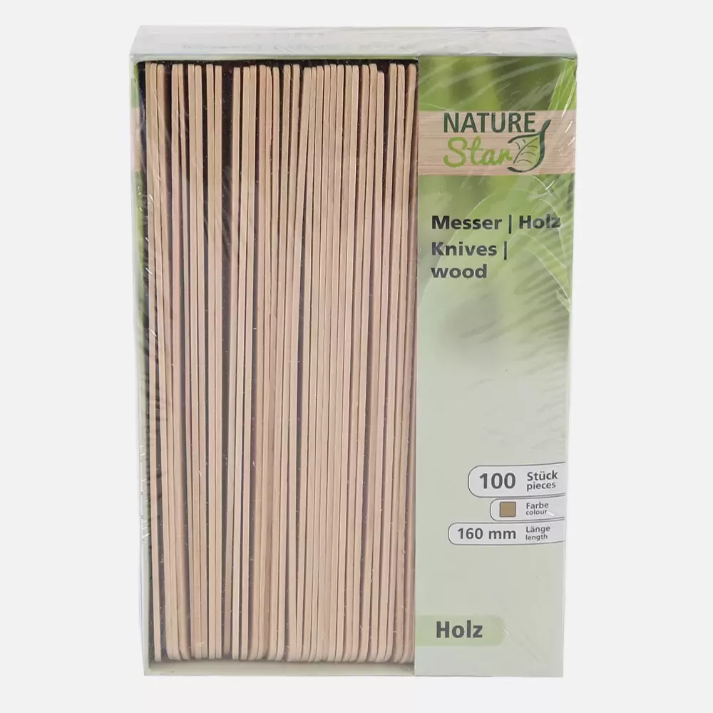 NATUREStar 38855, Organic Wood Knives, 160 mm, Dispenser Box, image 8