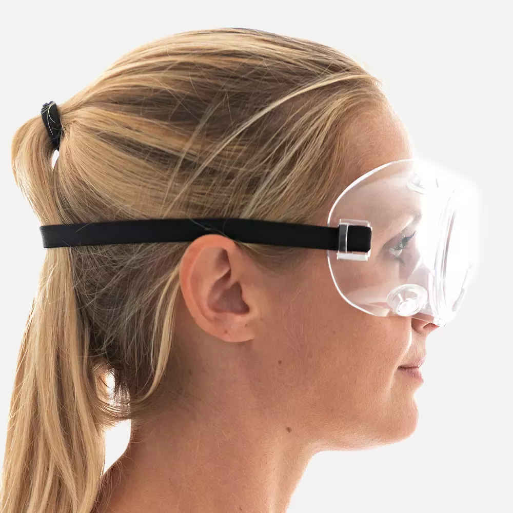 HygoStar 8510, Full View Ventilated PVC Safety Goggles, Transparent, image 4