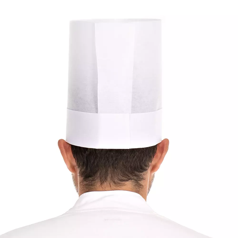HygoStar 0971, Europa Extra Chef's Hat, 22 cm, White (Viscose, Exposed), image 4
