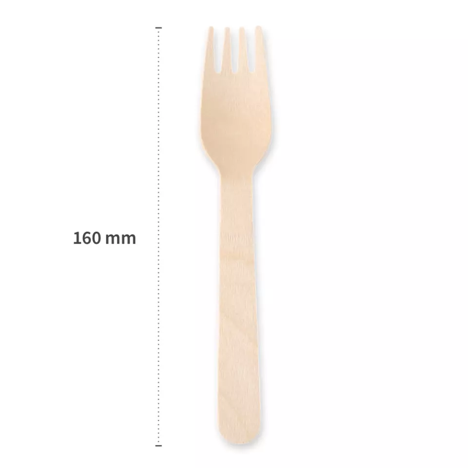 NATUREStar 388566, FSC® 100% Wood Organic Forks, 160 mm, Wax Coated, image 3, gallery thumbnail