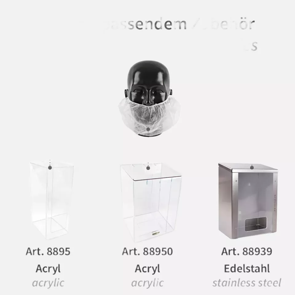 HygoStar 29220, PP Bartschutz mit Ohrschlaufen, Weiß, image 4, gallery thumbnail