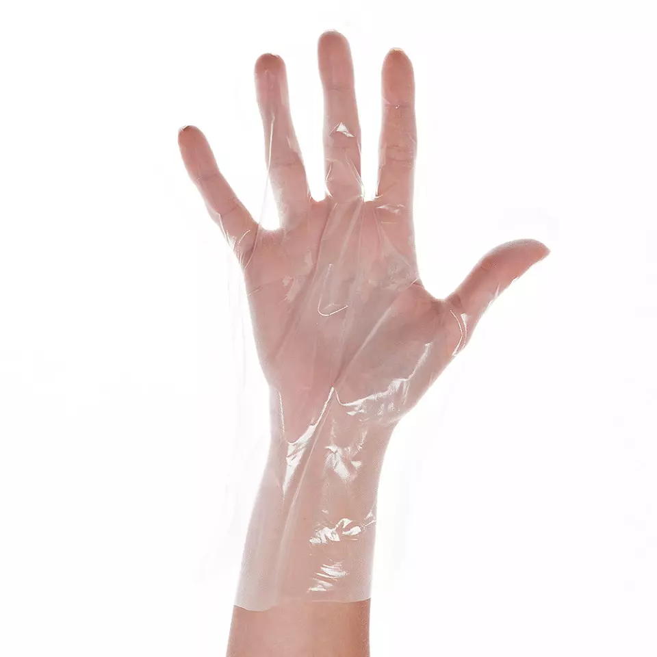 HygoStar 263152P, Allfood CPE Gloves, 8/M, Transparent, Economy Pack
