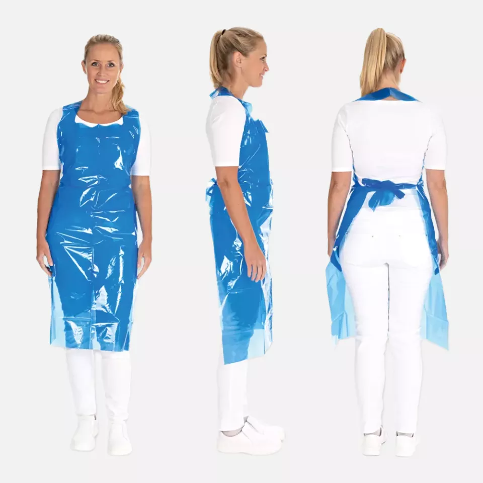 HygoNorm 23646, LDPE Disposable Aprons, Eco, 150 x 100 cm, Blue, image 2, gallery thumbnail