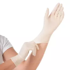 HygoStar 2670M, Med Grip Latex Gloves, Powder-Free