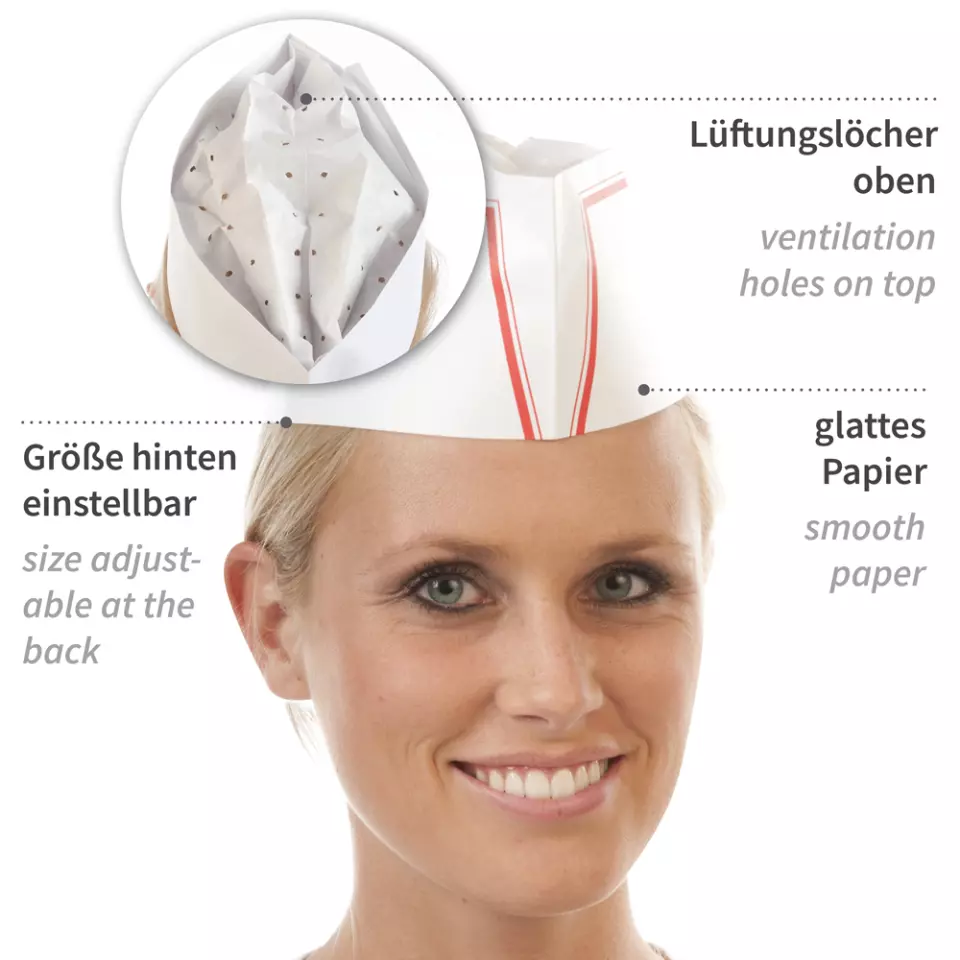 HygoNorm 10551, Service Paper Forage Hats, image 2, gallery thumbnail