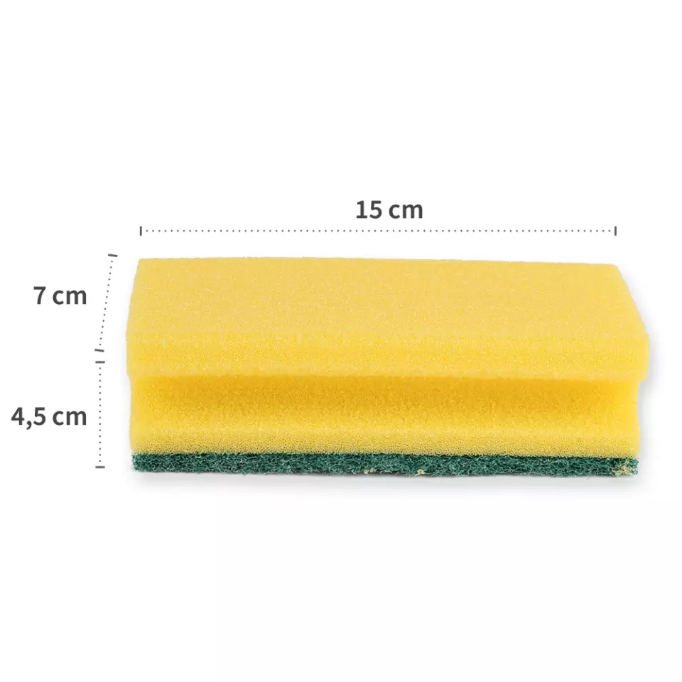 HygoClean 30100, Classic Pad Sponges, 15 x 7 4,5 cm, Foam/Hard Fleece, image 3, gallery thumbnail