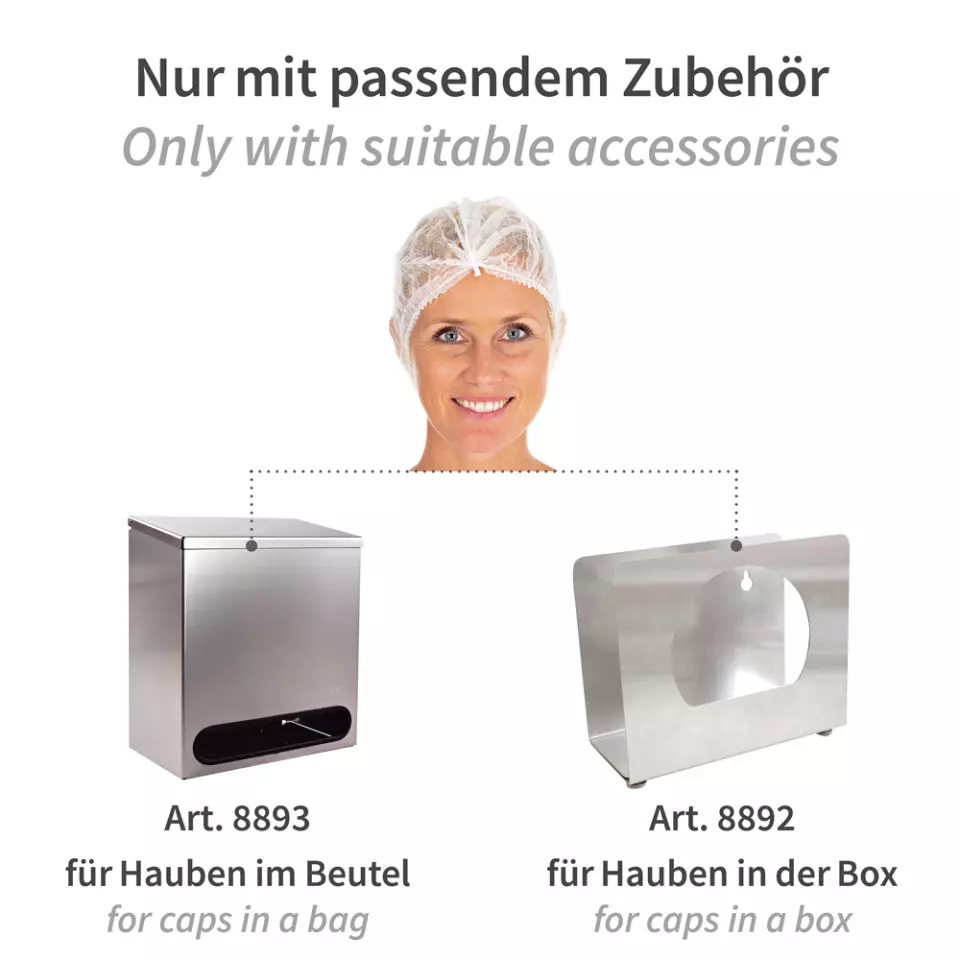 HygoNorm 12192, Light PP Mob Caps, ø 55 cm, White, image 7, gallery thumbnail