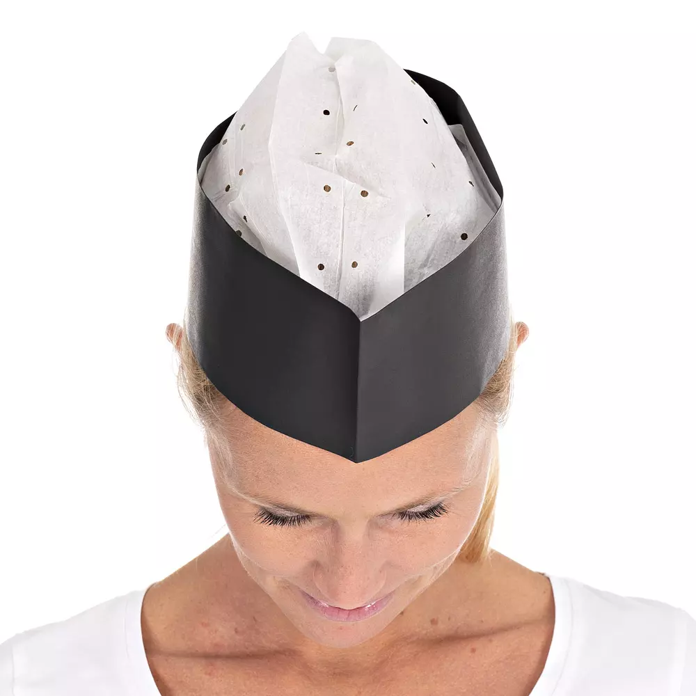 HygoStar 10503, Service Paper Forage Hats, Embossed, Black, image 5