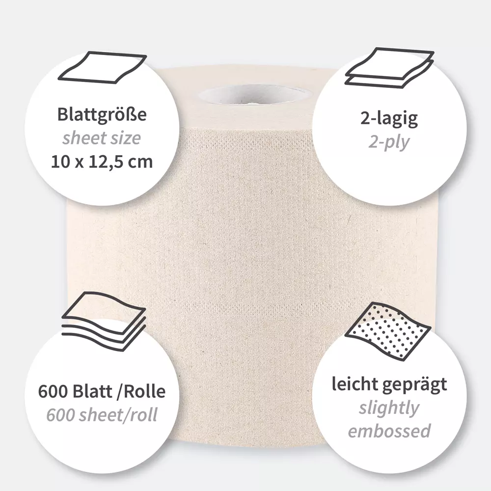 NATUREStar 304215, Organic 2-Ply Recycled Paper Toilet Paper, Small Roll, Natural, FSC®-Recycled, image 3
