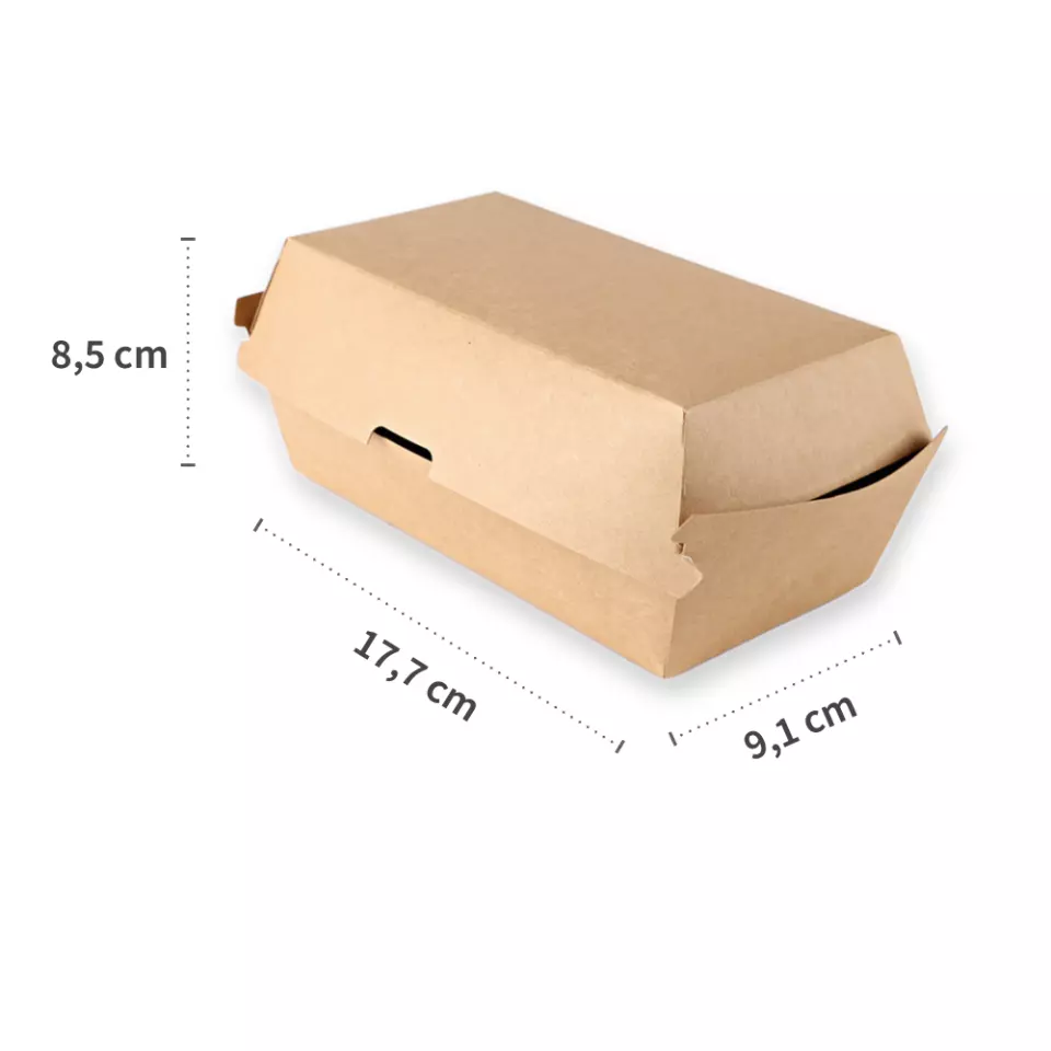 NATUREStar 416418, Club Sandwich Boxes, 177 x 91 x 85 mm, Kraft Paper/PLA, Organic, image 5, gallery thumbnail