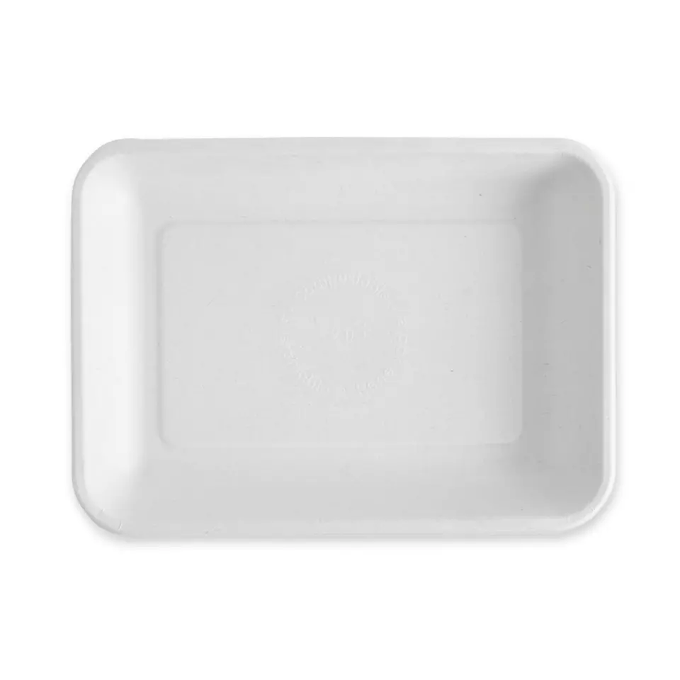 NATUREStar 41165, Organic Bagasse Foodtrays, 225 x 165 x 25 mm, Rectangular
