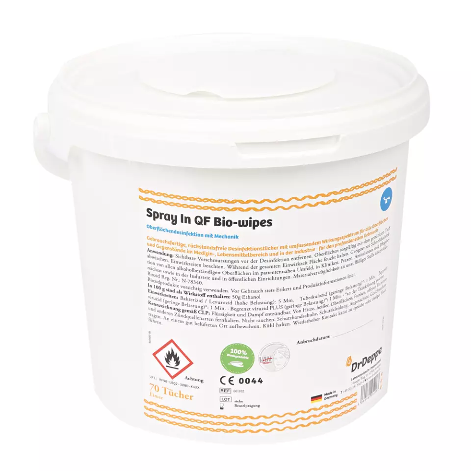 Franz Mensch 31533, Spray In QF Surface Disinfection Wipes, Cellulose, image 1, gallery thumbnail