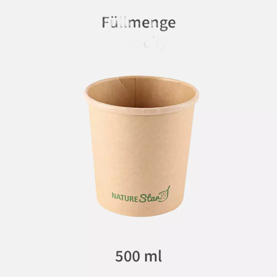 NATUREStar 417250, Minestrone Kraft Paper/PE Soup Cups, FSC®-mix, 500 ml, ø 97/96 mm, image 4, gallery thumbnail