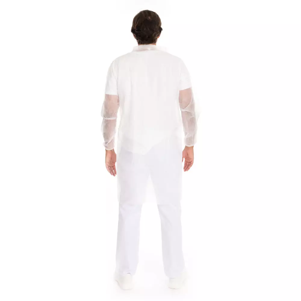 HygoNorm 274799, Eco PP Push Button Visitor Gowns, XXXXL, White, image 2