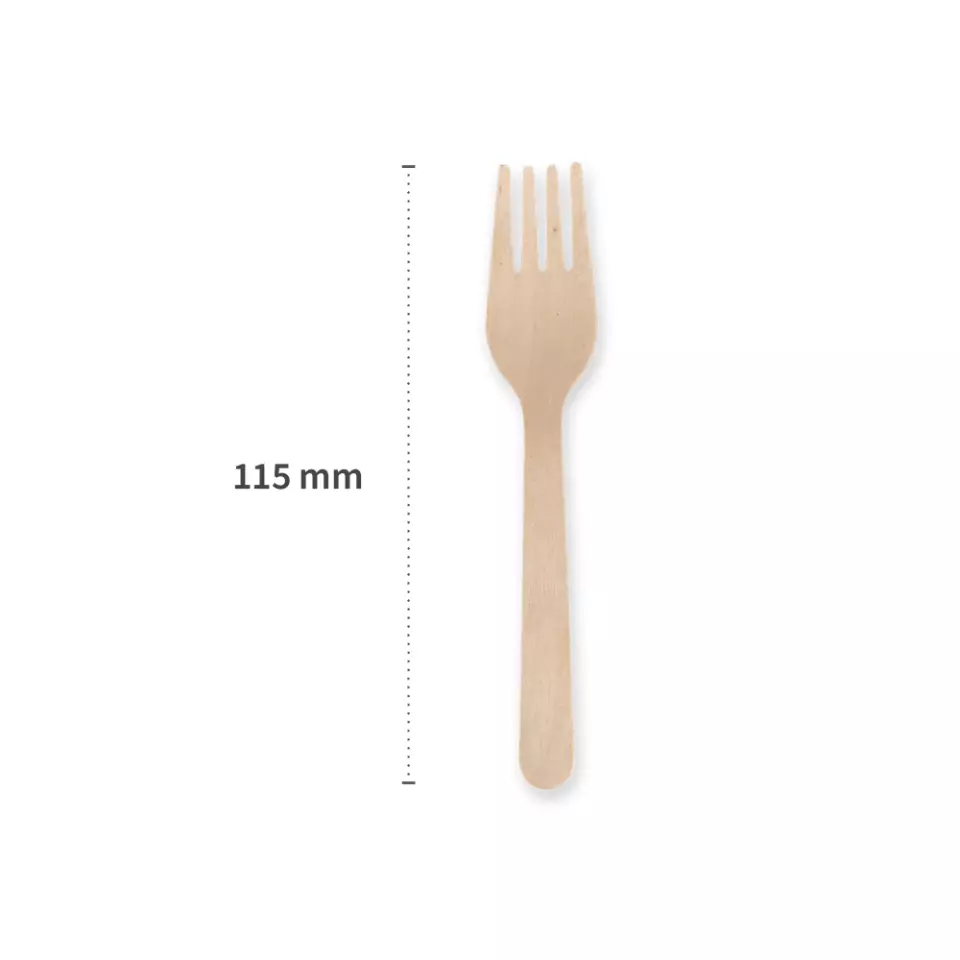 NATUREStar 388516, Wood Cake Forks, 115 mm, FSC® 100%, Wax Coated, image 3, gallery thumbnail