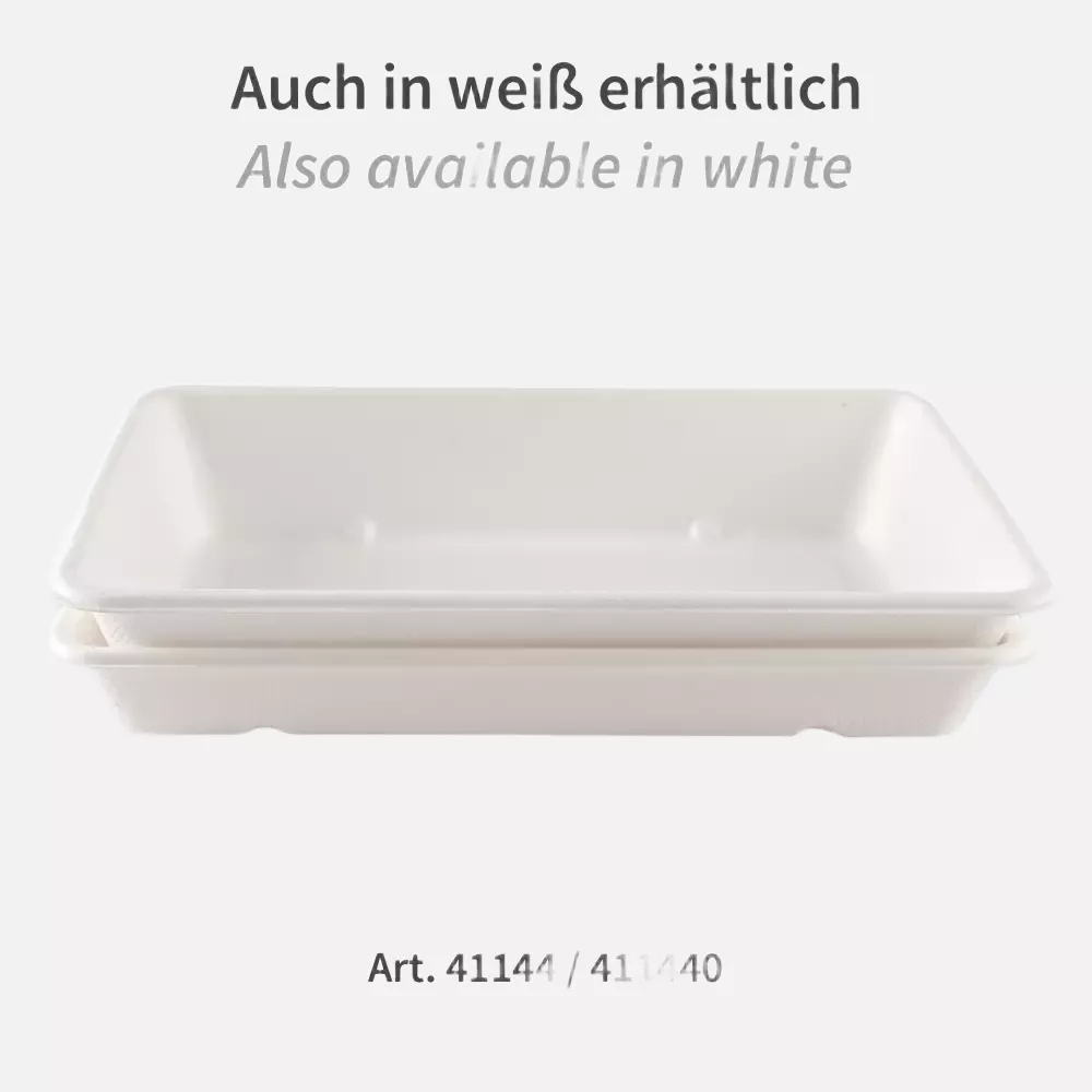 NATUREStar 411455, Classico Organic Bagasse Trays, 230 x 156 x 45 mm, 1200 ml, image 6