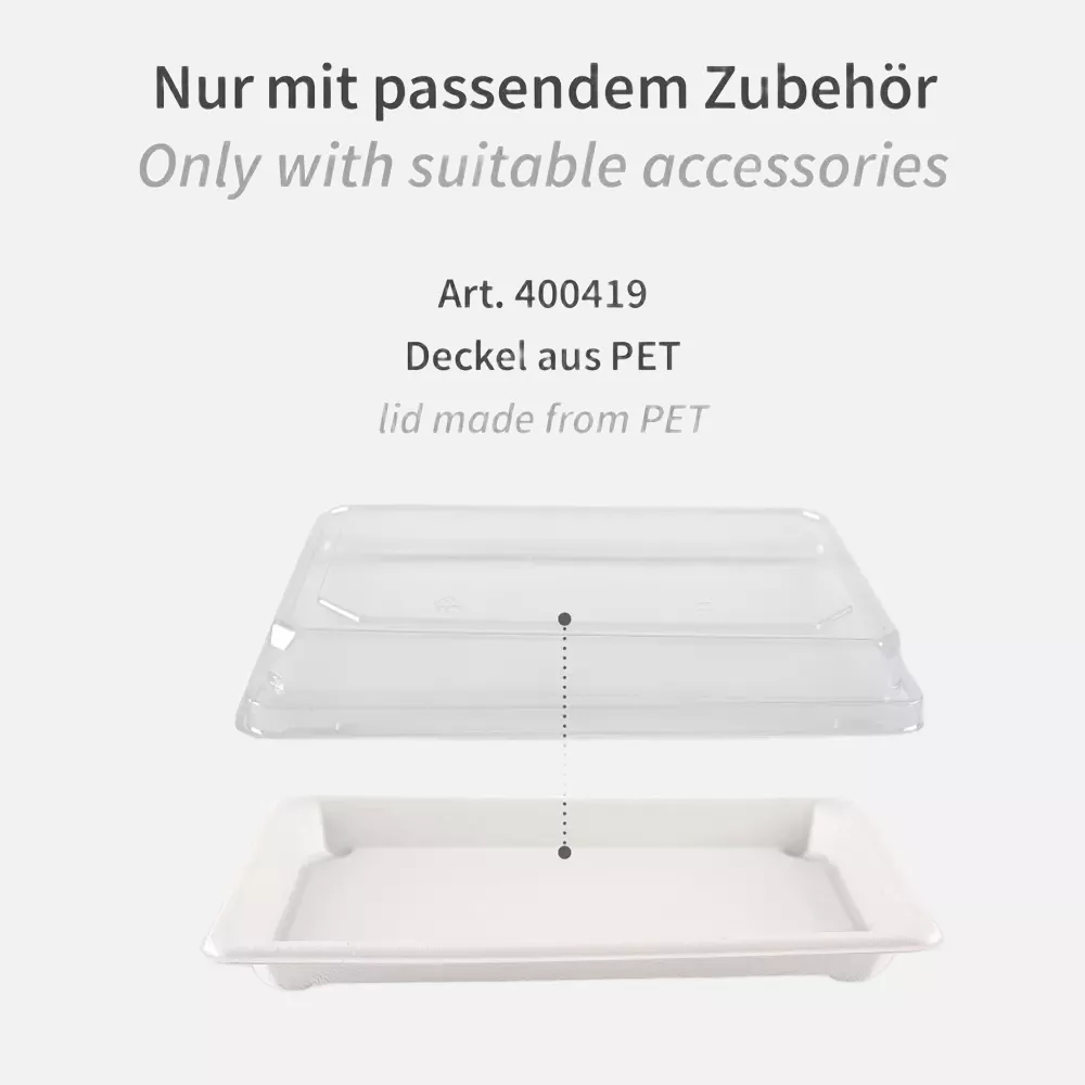 NATUREStar 411204, Bio-Bagasse Sushi-Schalen, XL 216 x 136 x 20 mm, image 4