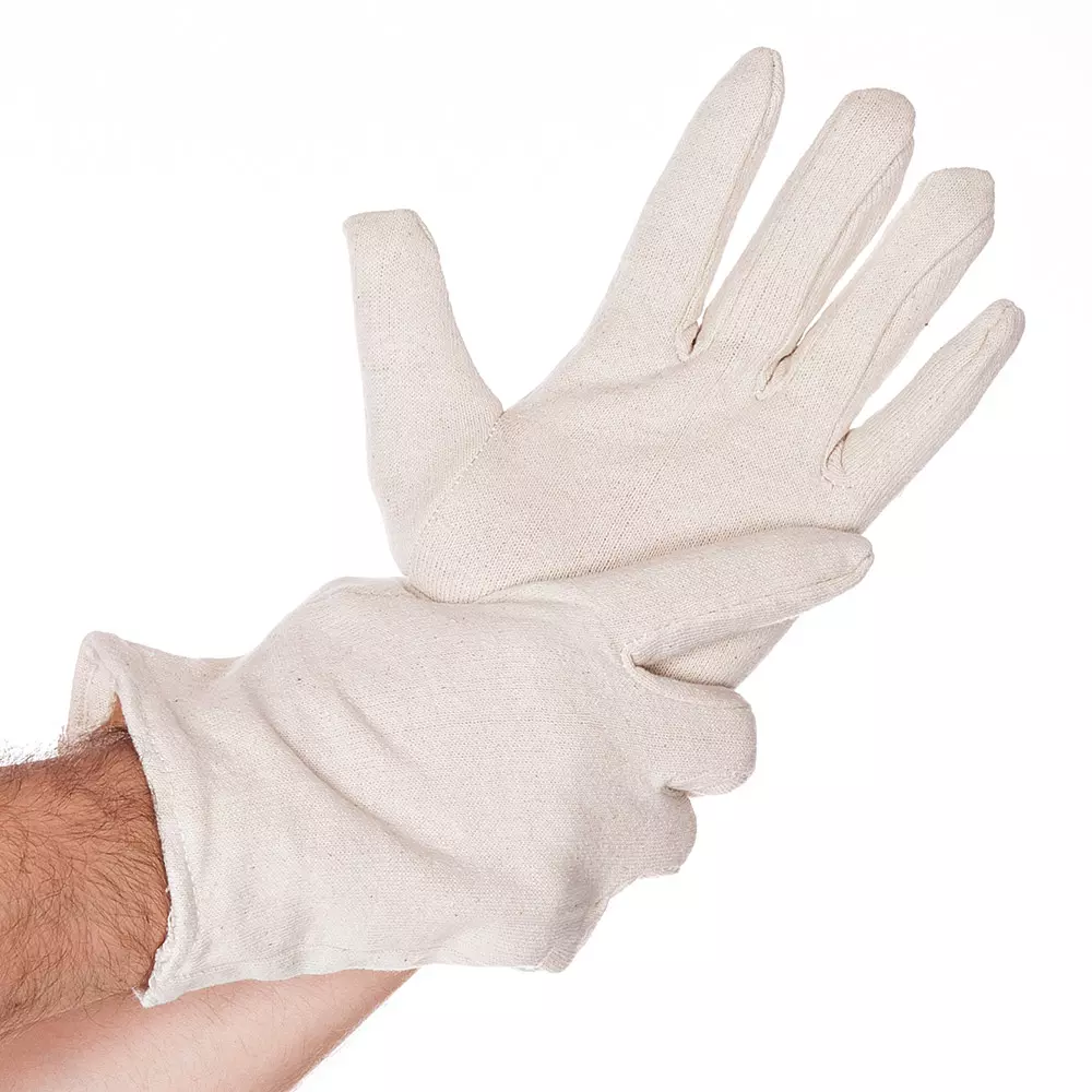 HygoStar 27255, Extra Strong Cotton Gloves, One Size, Natural, image 1