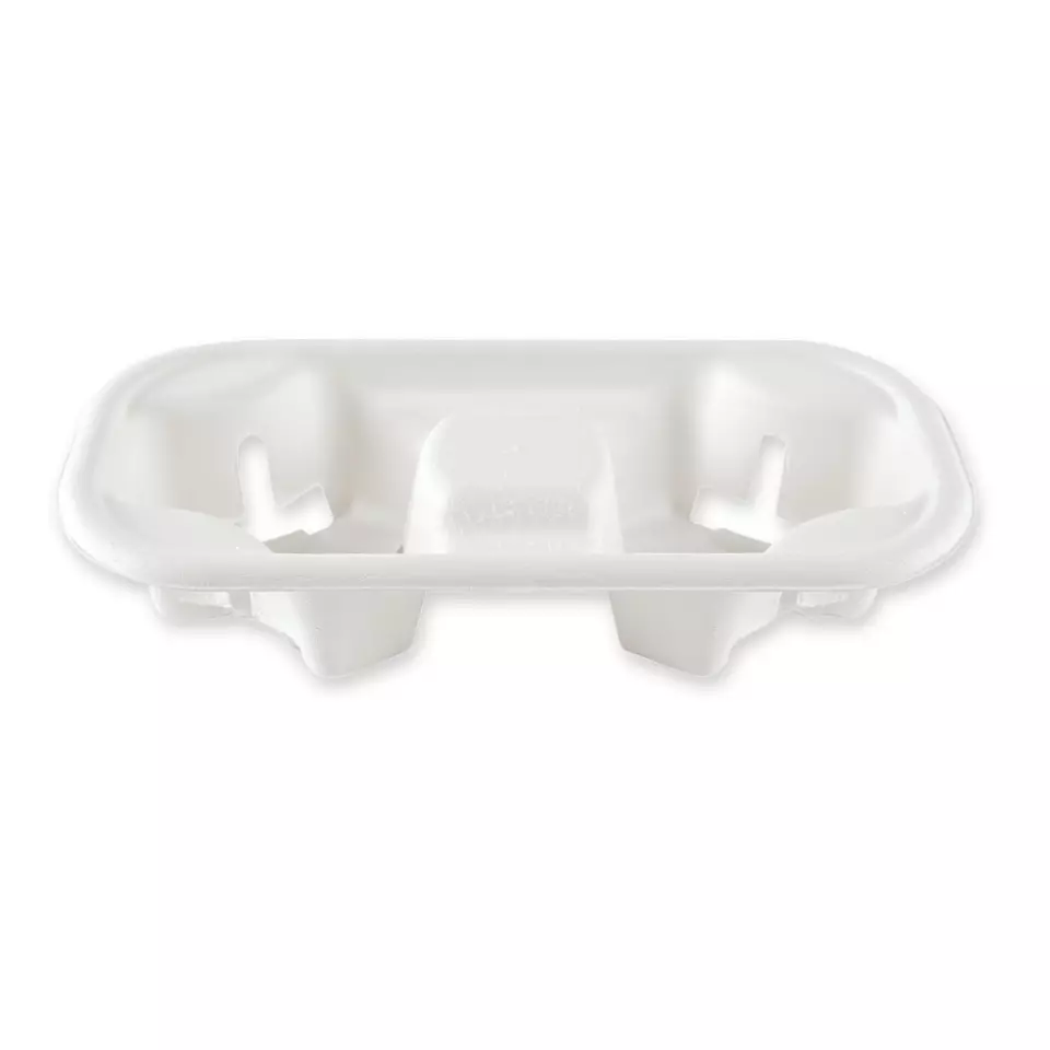 NATUREStar 411445, Bio-Doppel-Bagasse-Becherhalter, image 1, gallery thumbnail