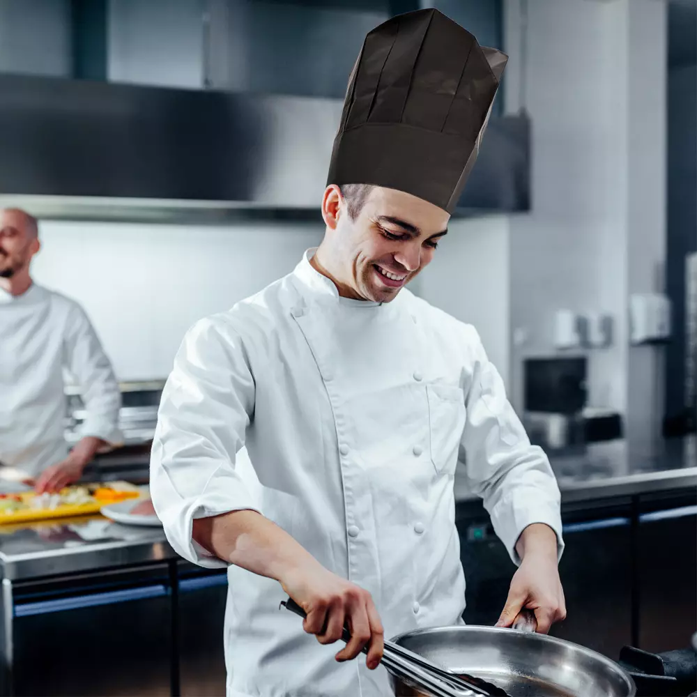 HygoStar 09803, Excellent Paper Chef's Hats, 22 cm, Black, image 10