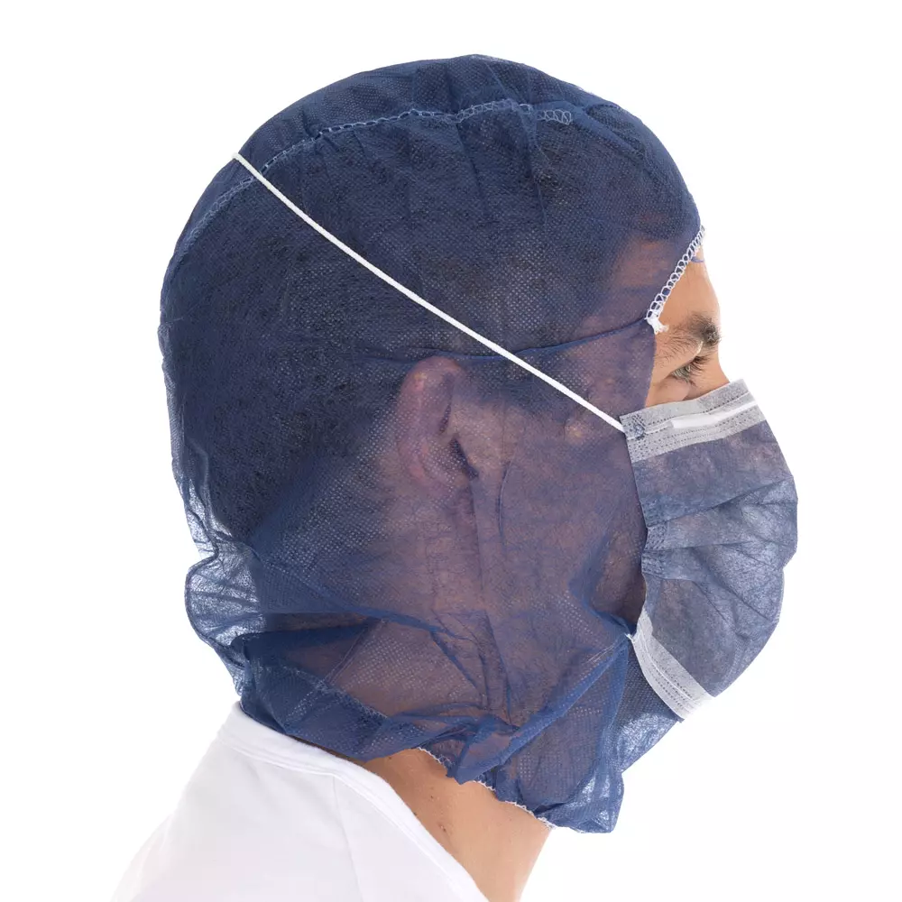 HygoNorm 132006, PP Astro Eco Caps with 2-ply Face Mask, Dark Blue, image 4