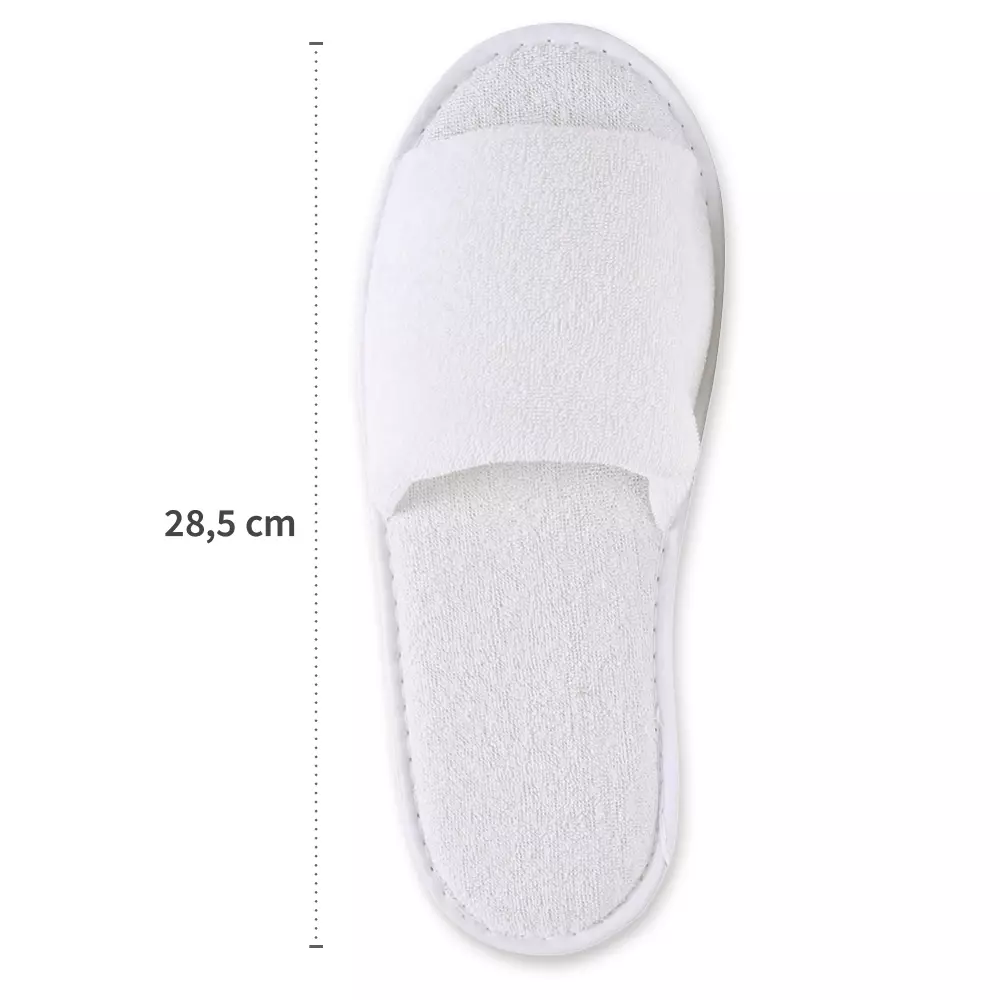 Hygostar 55528, Grip Pantoffeln Offen, Polyester, Weiß, image 2